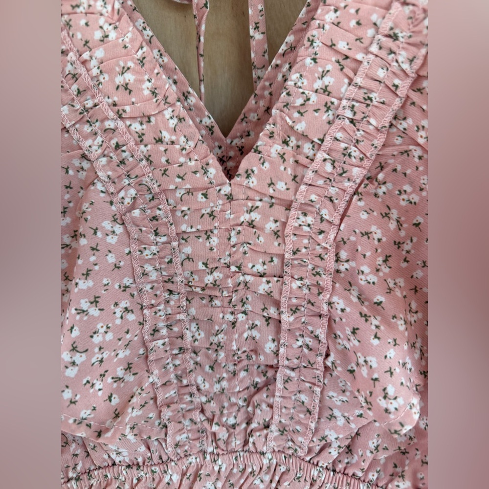 Heyson Pink Floral Dress: Small - Picture 11 of 13